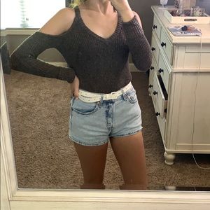 Shoulder Cut Out Sweater
